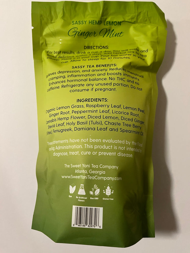 Sassy Hemp Lemon Ginger Mint